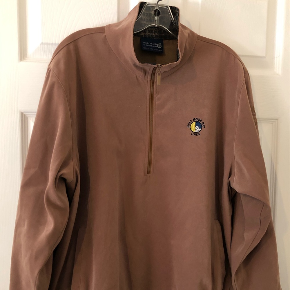 Tan Half-Zip Pullover